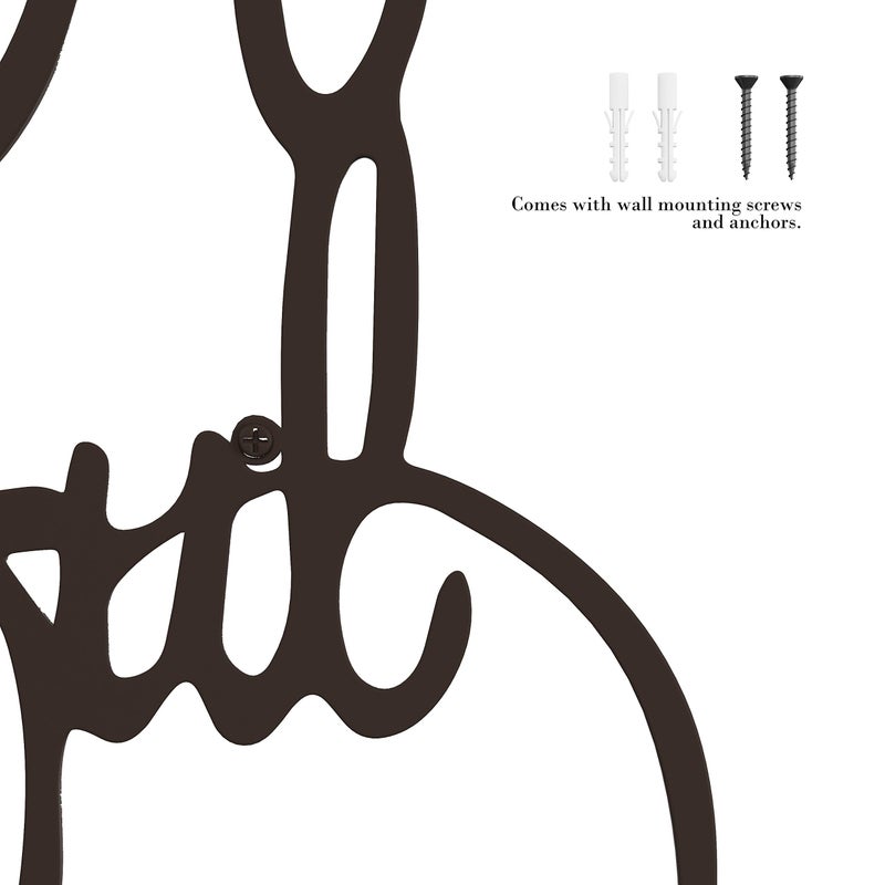 Lavish Home Wall Art - Have a Beautiful Day Decorative Metal Wall Sign - 3D Word Art Home DÃ©cor for Modern Rustic or Vintage Farmhouse Styles - Image 2